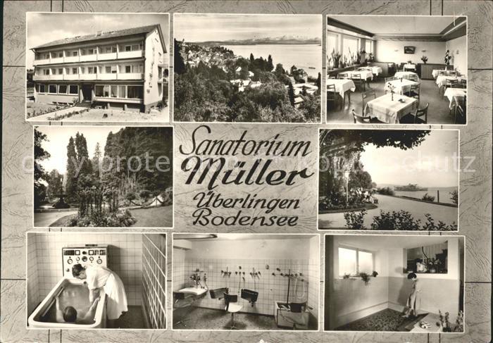 ueberlingen Bodensee Sanatorium Mueller Teilansichten Panorama