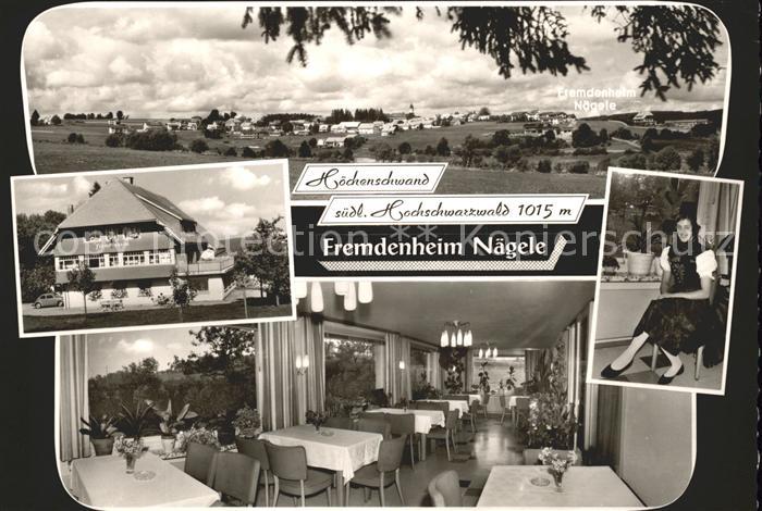Hoechenschwand Schwarzwald BW Panorama Fremdenheim Naegele Gastraum Schwarzwaeld