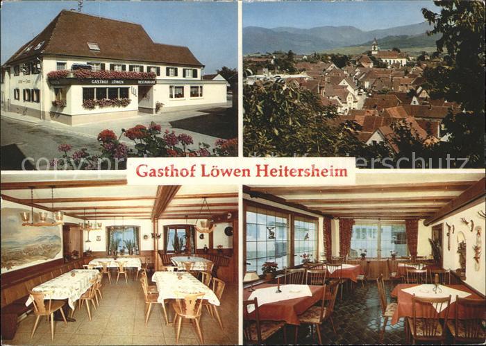 Heitersheim Gasthof Loewen Gastraeume Ortsblick