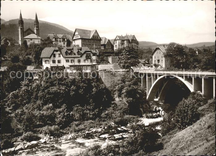 Forbach Baden Hotel Friedrichshof Ortsblick Bruecke