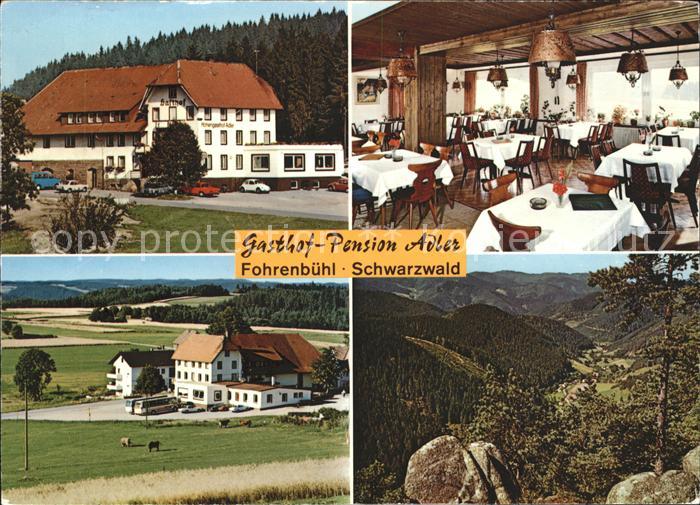 Fohrenbuehl Gasthof Pension Adler Gastraum Landschaftspanorama