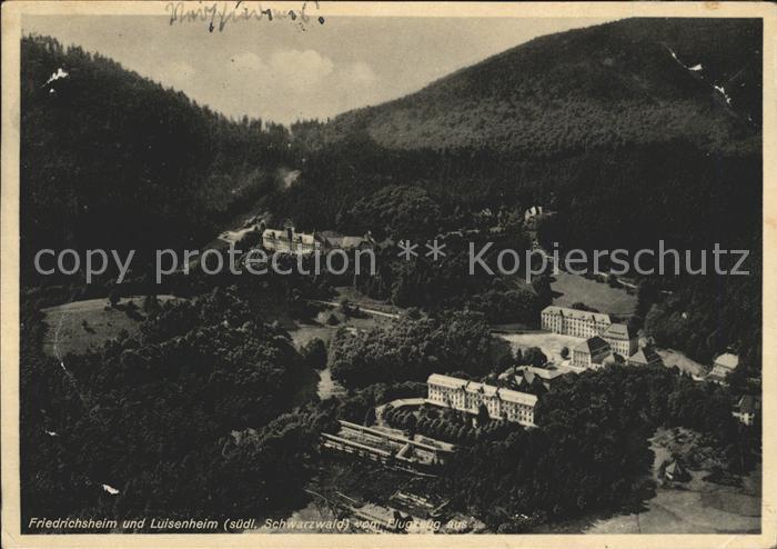 Luisenheim Rehaklinik Malsburg-Marzell Kandern BW und Luisenheim Fliegeraufnahme