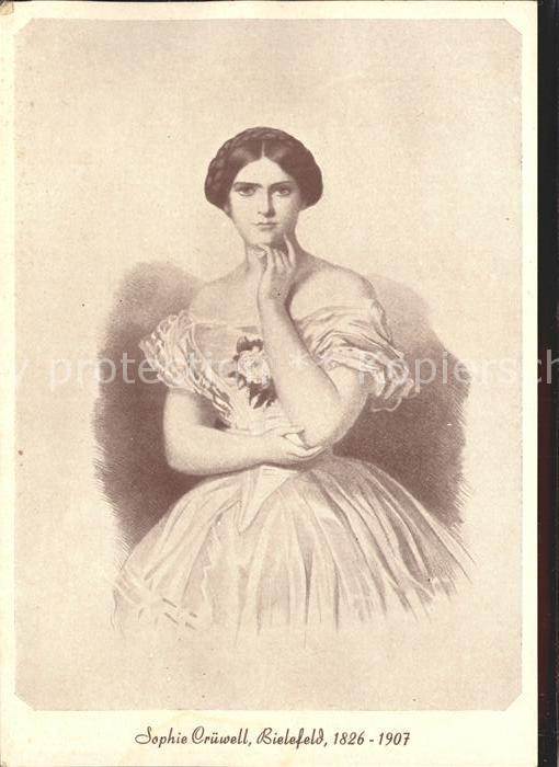 BIELEFELD  CITY Sophie Cruewell 1826 bis 1907 Portrait