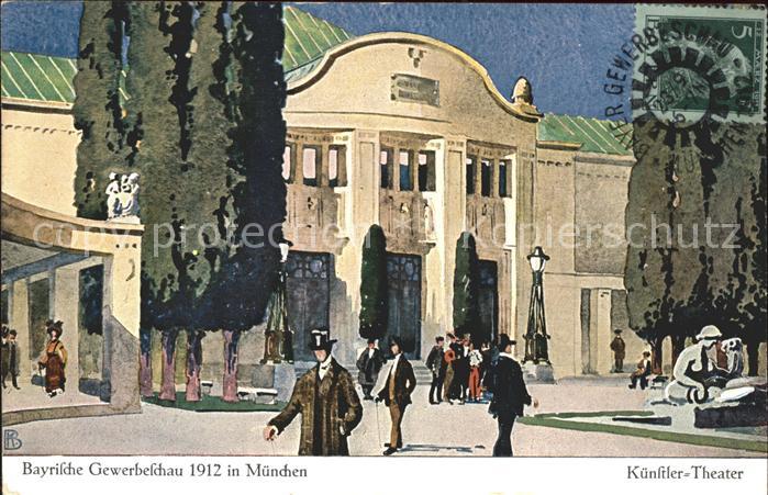 Muenchen Bayern Bayrische Gewerbeschau Kuenstlertheater