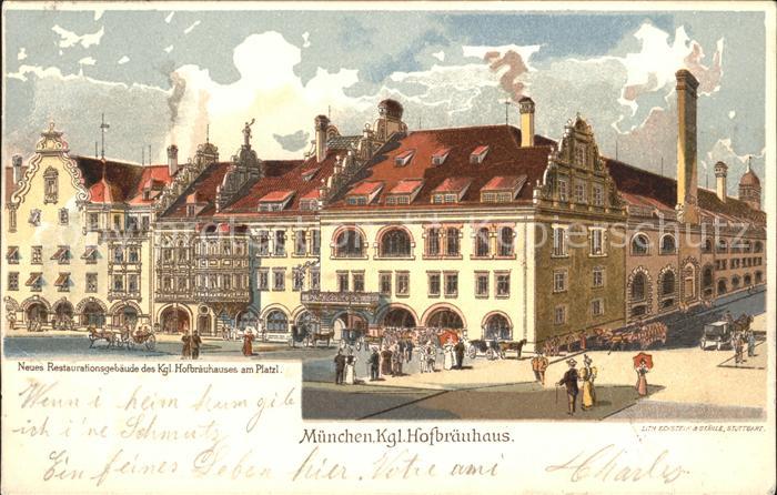 Muenchen Bayern Kgl. Hofbraeuhaus Neues Restaurationsgebaeude