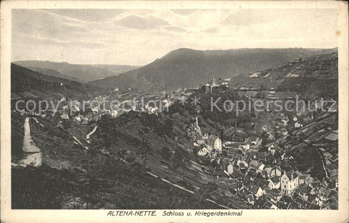 Altena Lenne Nette Schloss Kriegerdenkmal