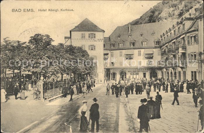 Bad Ems Hotel Koenigliches Kurhaus Bahnpost