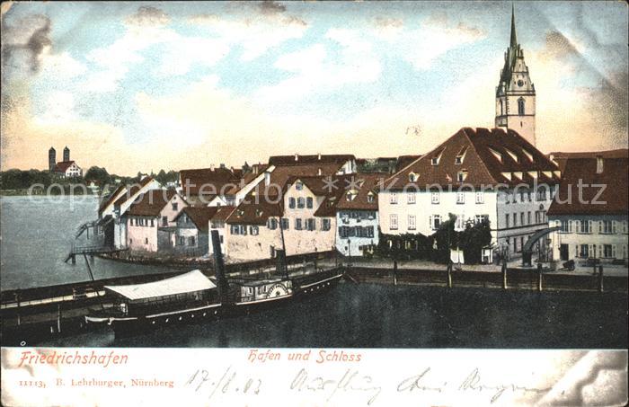 Friedrichshafen Bodensee Hafen Schloss Dampfer