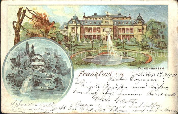 Frankfurt Main Palmengarten Litho