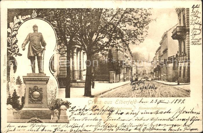 Elberfeld Wuppertal Platzhofstrase Bismarckdenkmal