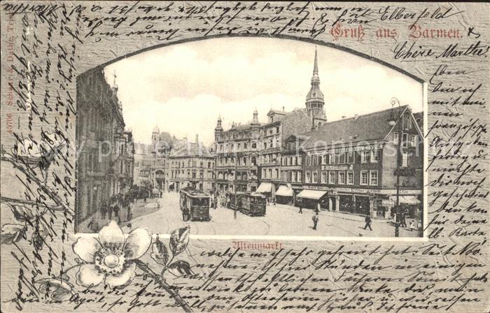 Barmen Wuppertal Altenmarkt Strassenbahn