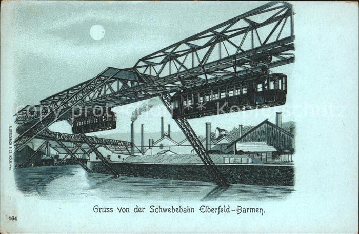 WUPPERTAL NRW Schwebebahn Elberfeld-Barmen