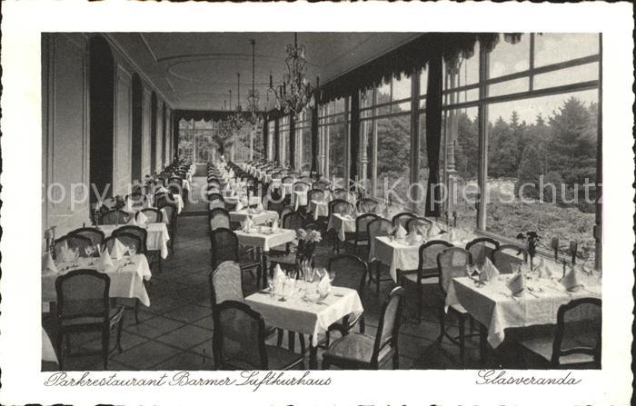 WUPPERTAL NRW Parkrestaurant Barmer Luftkurhaus Glasveranda