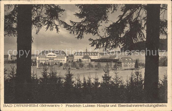 Bad Duerrheim Friedrich-Luisen-Hospiz Eisenbahnererholungsheim