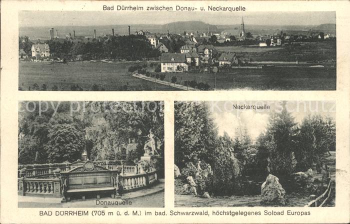 Bad Duerrheim Neckarquelle Donauquelle
