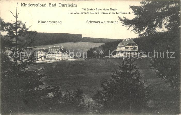 Bad Duerrheim Kindersolbad Schwarzwaldstube