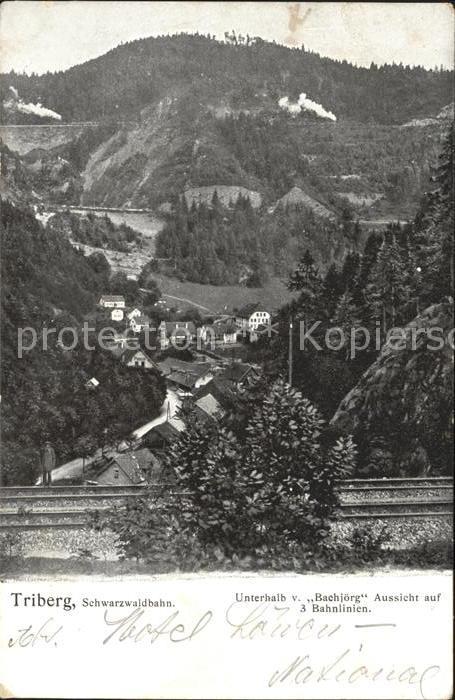 Triberg Schwarzwald Schwarzwaldbahn Bachjoerg