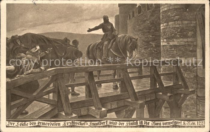 Schloss Burg Wupper Leiche Erzbischof Engelbert Einlass Verweigerung Schlossbau-