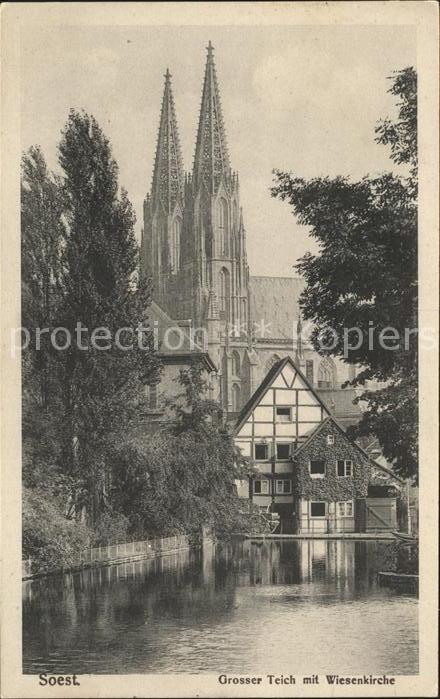 Soest Arnsberg Grosser Teich Wiesenkirche