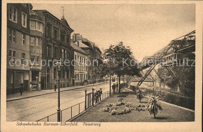 WUPPERTAL NRW Schwebebahn Barmen-Elberfeld Neuerweg