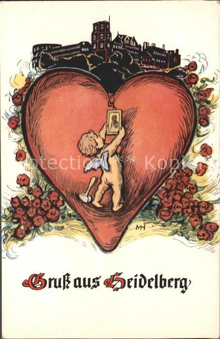 Heidelberg Neckar Engel Herz Hammer