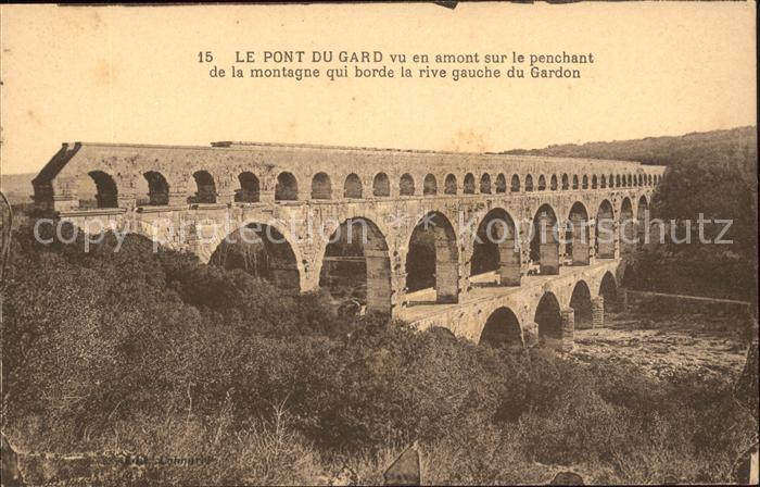 Bruecken Bauwerke Le Pont du Gard Gardon