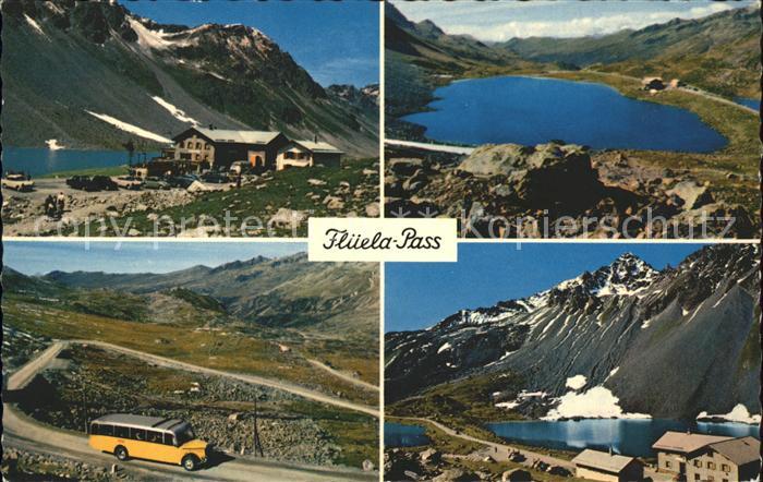 Postbus Flüela-Pass Hospiz Schottensee Strassen