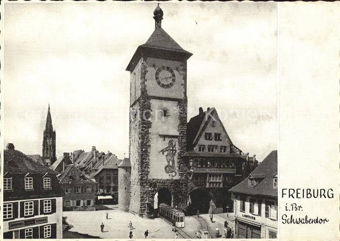 Strassenbahn Schwabentor Freiburg im Breisgau