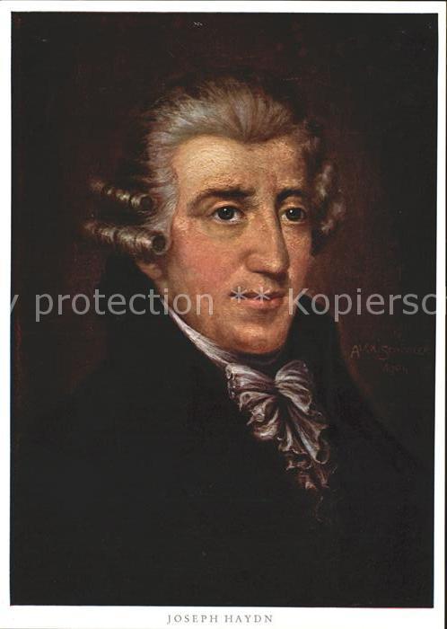Haydn Joseph Kuenstlerkarte A. Schindler Nr. 7074 F.A.-Ackermann-Verlag