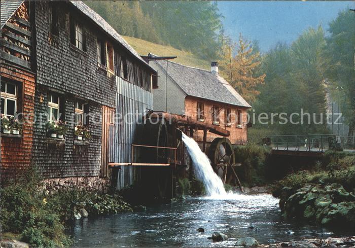 Muehlen Gebaeude Saegemuehle Hexenloch Schwarzwald