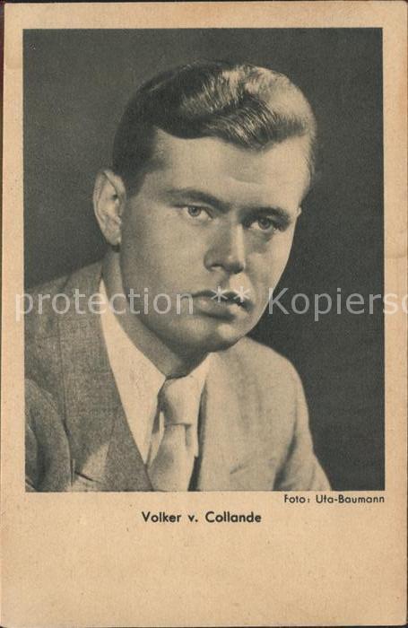 Schauspieler Volker v. Collande Foto Uta-Baumann