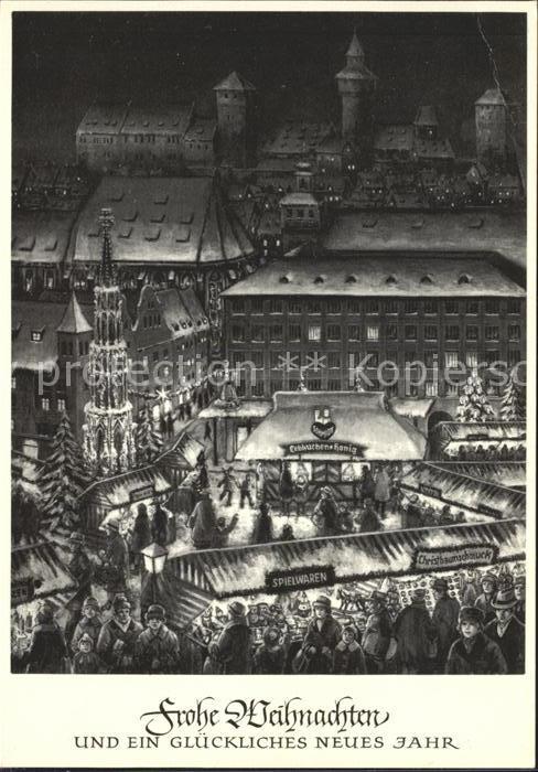 Weihnachten Neujahr Weihnachtsmarkt Nuernberg Christkindles-Markt Honig- und Leb