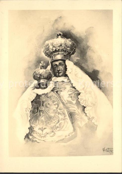 Religion Mariazell Gnadenmutter Kuenstlerkarte D. Wild