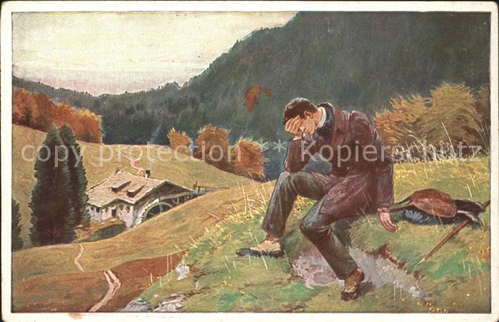 Liederkarte In einem kuehlen Grunden Wassermuehle Deutsche Bahnhofsmission