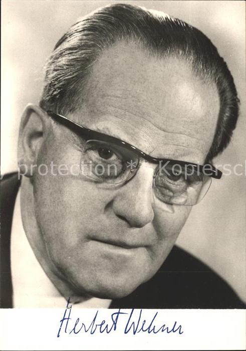 Politiker Herbert Wehner SPS Autogramm