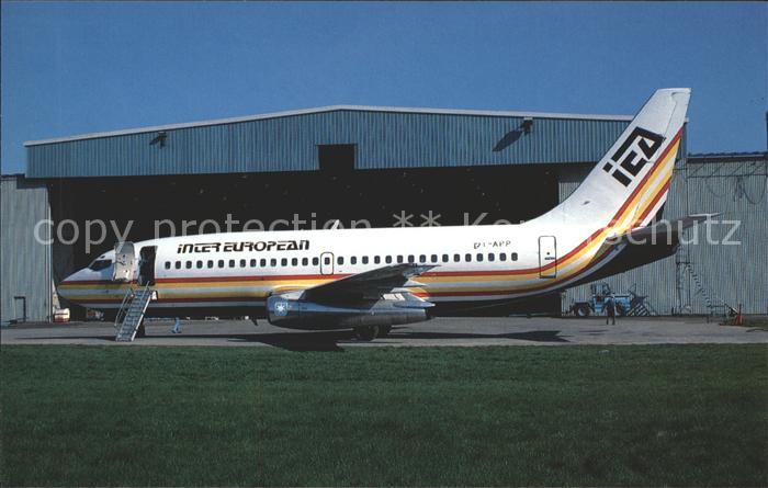 Flugzeuge Zivil Inter European Airways Boeing 737-2L9 OY-APP