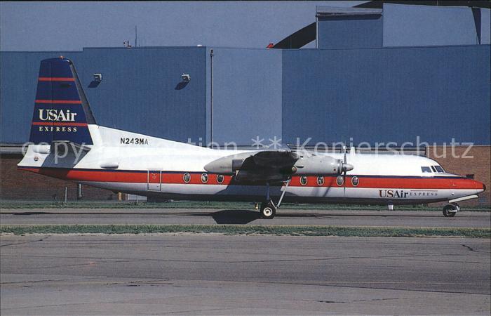 Flugzeuge Zivil US Air Express Fokker 27-500 N243MA c/n 10679