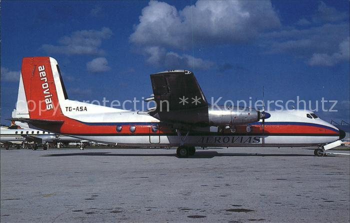 Flugzeuge Zivil Aerovias 1988 red cs H.P.Herald 206 TG-