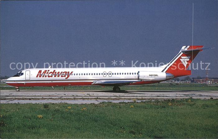 Flugzeuge Zivil Midway McDDouglas MD-87 N802ML c/n 1972