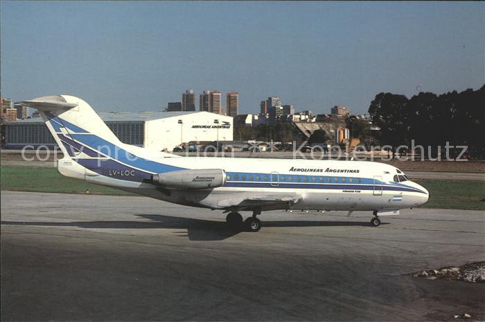 Flugzeuge Zivil Aerolineas Argentinas VFW-Fokker F28-1081 LV-LOC