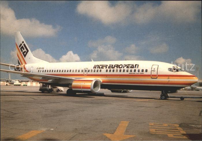 Flugzeuge Zivil Intereuropean EAH 47 Boeing 737 G-BNGL