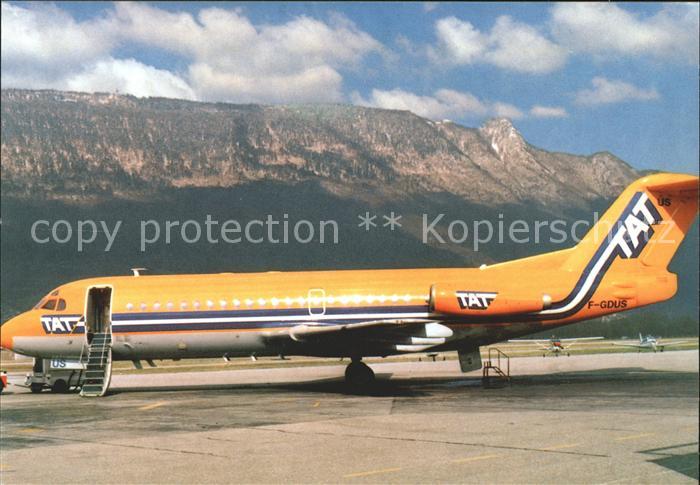 Flugzeuge Zivil TAT Fokker 28-2000 F-GDUS