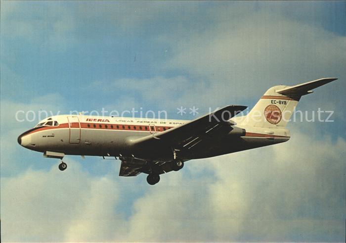 Flugzeuge Zivil Iberia Fokker F28 Fellowship EC-BVB