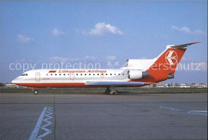 Flugzeuge Zivil Lithuanian Airlines YAK 42D LY-AAV