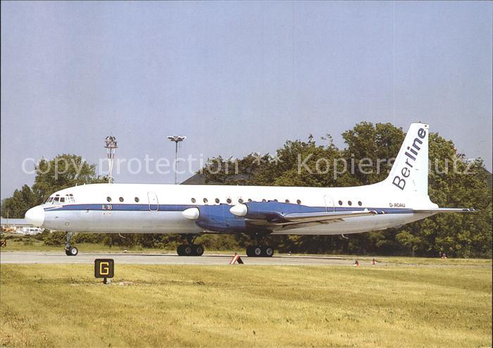 Flugzeuge Zivil Berline Iljuschin IL-18 D-AOAU