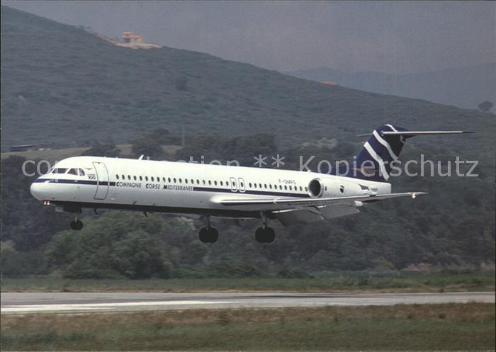 Flugzeuge Zivil Compagne Corse Mediterranee Fokker 100
