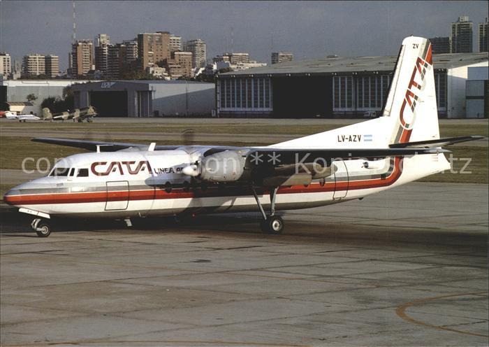 Flugzeuge Zivil Cata Linea Aerea SACIFI Fairchild Ind. F-27J LZ-AZV