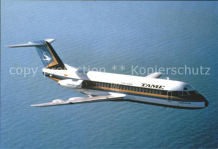 Flugzeuge Zivil Tame Fokker F-28-4000 Fellowship HC-BMD