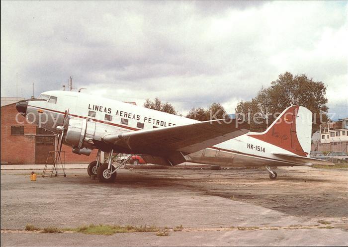 Flugzeuge Zivil LAP Lineas Aereas Petroleras SA McDDouglas DC-3A HK-1514 c/n 117