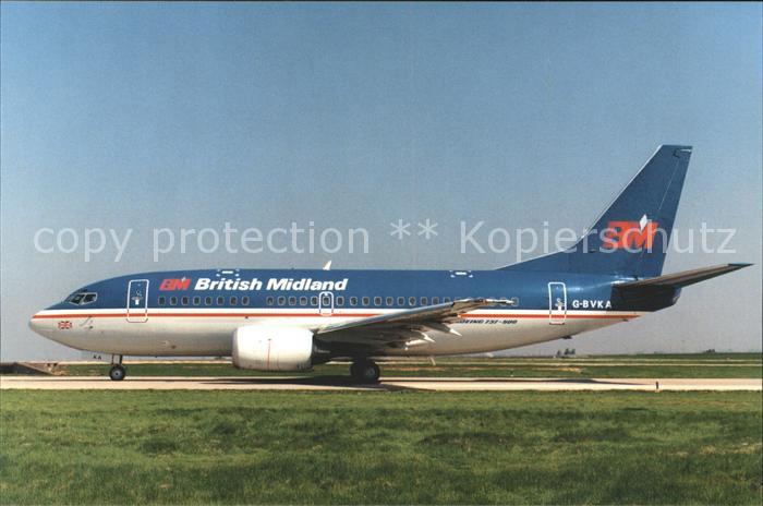 Flugzeuge Zivil BM British Midland Boeing 737-500 G-BVKA